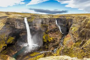 Haifoss & Granni Waterfall, Iceland