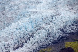 Telephoto of the upper Falljökull Outlet Glacier