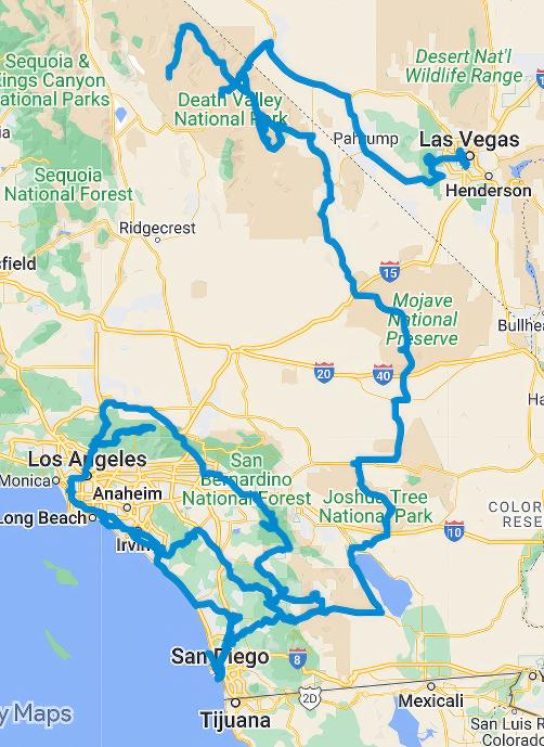 2017 California Tour - Car & Motorcycle