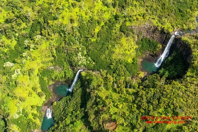 Waterfalls on the Napali Coast, Kauai