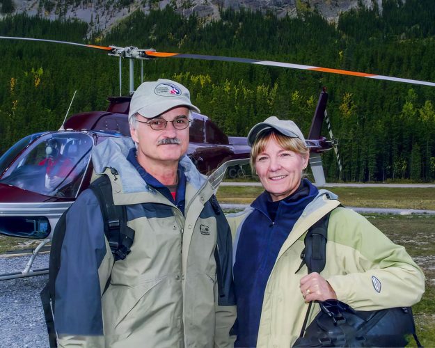 Joyce & Dan at the Heli Port