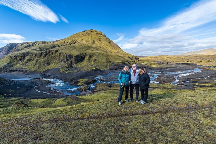 Group shot in front of one of many outstanding landscapes along F-209.