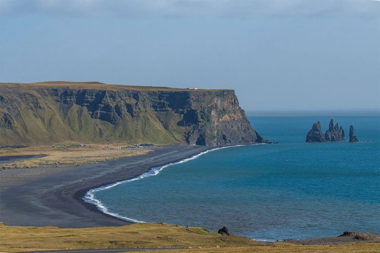 Reynisdranger Basalt Sea Stacks and Beach