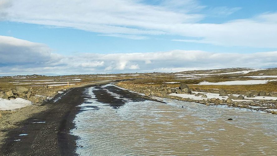 Road to the Eastern side of Dettifoss
