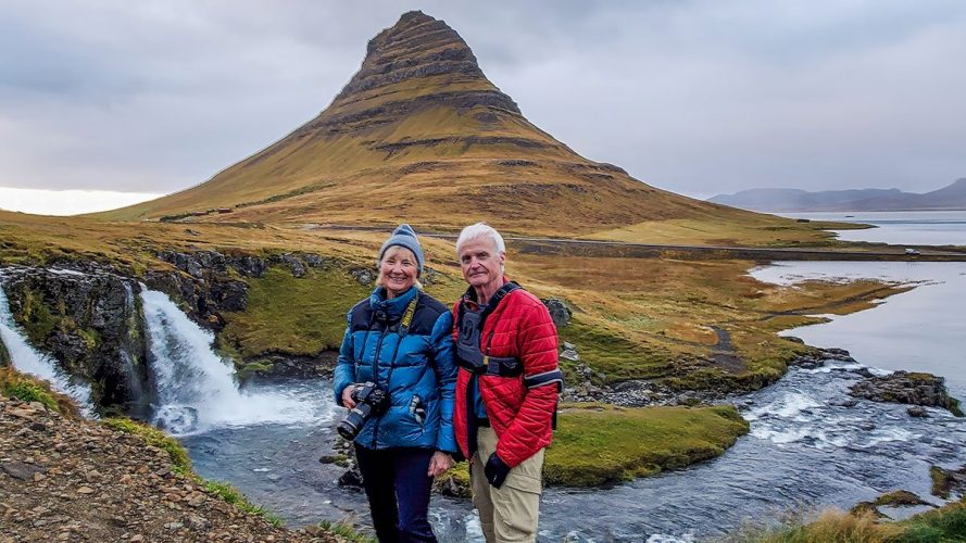 Kirkjufell Mountain & Kirkjufellsfoss Waterfall