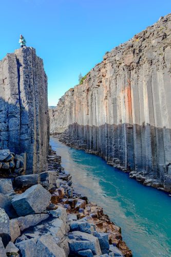 Joyce Lindsay at Studlagil Canyon, Iceland