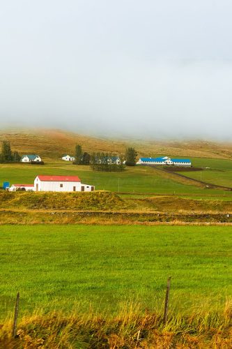 Farmland in Northwestern Iceland