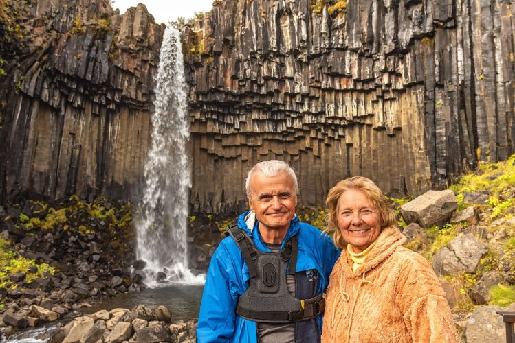 Joyce & Dan Lindsay at Svartifoss